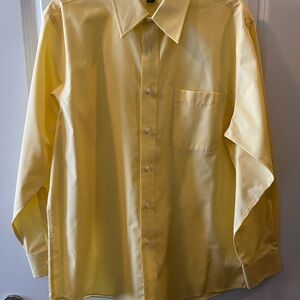 Croft & Barrow Yellow Dress Shirt Classic Style